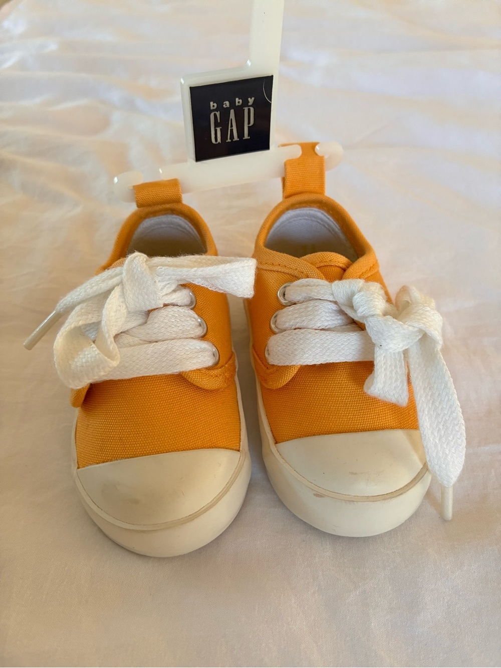 NWT Vintage Baby GAP Yellow-Orange Canvas baby Sneakers